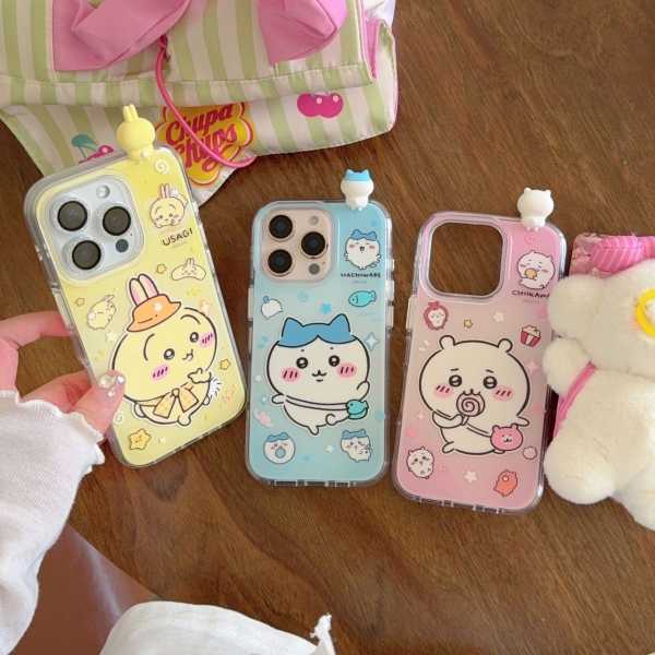 Chiikawa Usagi Hachiware 3D Figurine Soft Case for iPhone 14/13 Pro Max, iPhone 7 Plus - Apple 171615