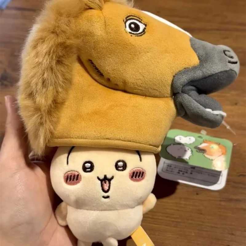 Chiikawa Year of the Horse Usagi Plush Bag Charm – Cute Horse Head Stuffed Doll Pendant Gift