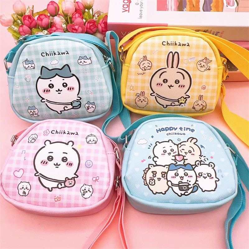 Chiikawa Cute Crossbody Bag – Usagi & Hachiware Cartoon Girls Shoulder Bag, Kawaii Kids Travel Mini Storage Bag