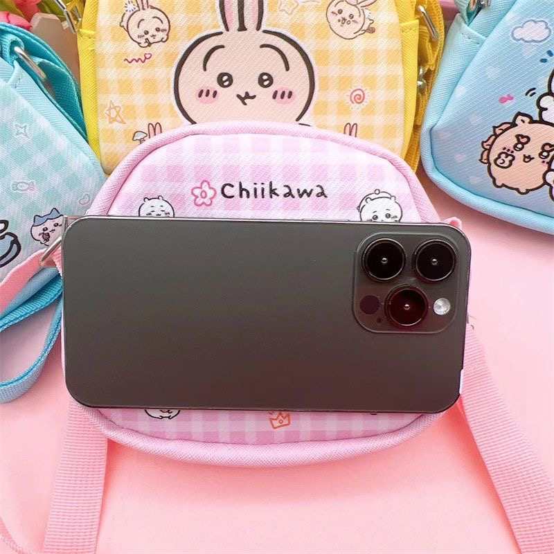 Chiikawa Cute Crossbody Bag – Usagi & Hachiware Cartoon Girls Shoulder Bag, Kawaii Kids Travel Mini Storage Bag