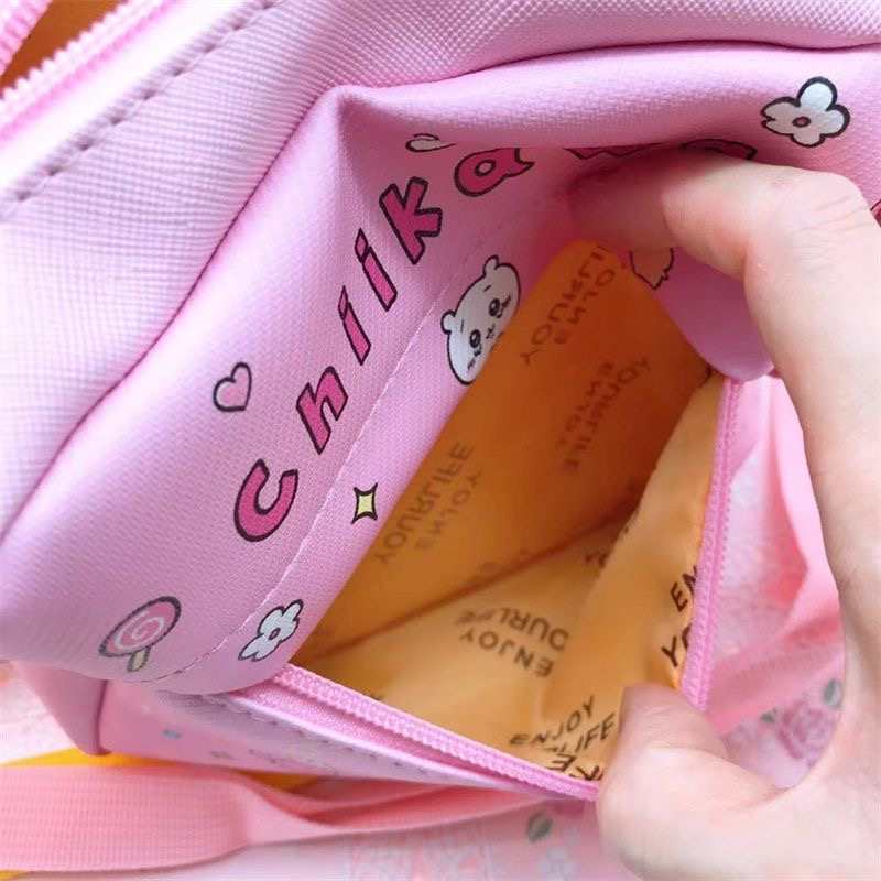 Square Chiikawa Cute Crossbody Bag – Usagi & Hachiware Cartoon Girls Shoulder Bag, Kawaii Kids Travel Mini Storage Bag