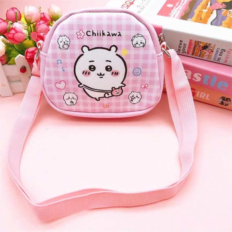 Chiikawa Cute Crossbody Bag – Usagi & Hachiware Cartoon Girls Shoulder Bag, Kawaii Kids Travel Mini Storage Bag