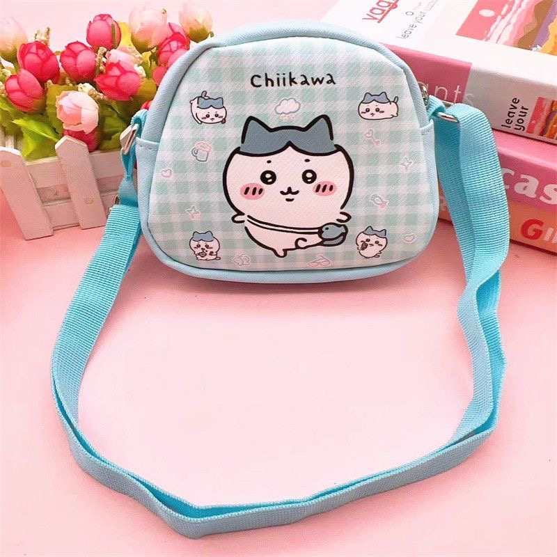 Chiikawa Cute Crossbody Bag – Usagi & Hachiware Cartoon Girls Shoulder Bag, Kawaii Kids Travel Mini Storage Bag