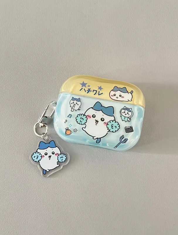 かわいい波型水玉模様のちいかわ Airpods Pro2/Airpods 1/2/3 プロテクター Airpods ケース