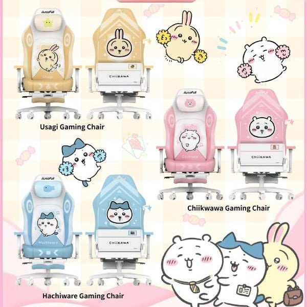 Chiikawa Usagi Hachiware Gaming Chair Ergonomic Computer Chair Cute Anime Office Desk Chair
