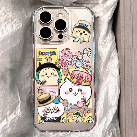 かわいいちいかわうさぎ ハチワレ iPhone ケース（iPhone 16 15、15Pro、14、13、12、11用） 