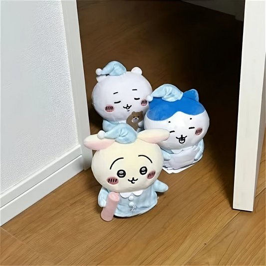 ちいかわうさぎ＆ハチワレ かわいいパジャマシリーズ ぬいぐるみキーチェーン