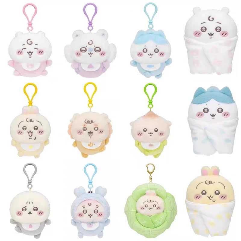 Chiikawa Cute Baby Plush Keychain Backpack Charm – Small Gift for Girls