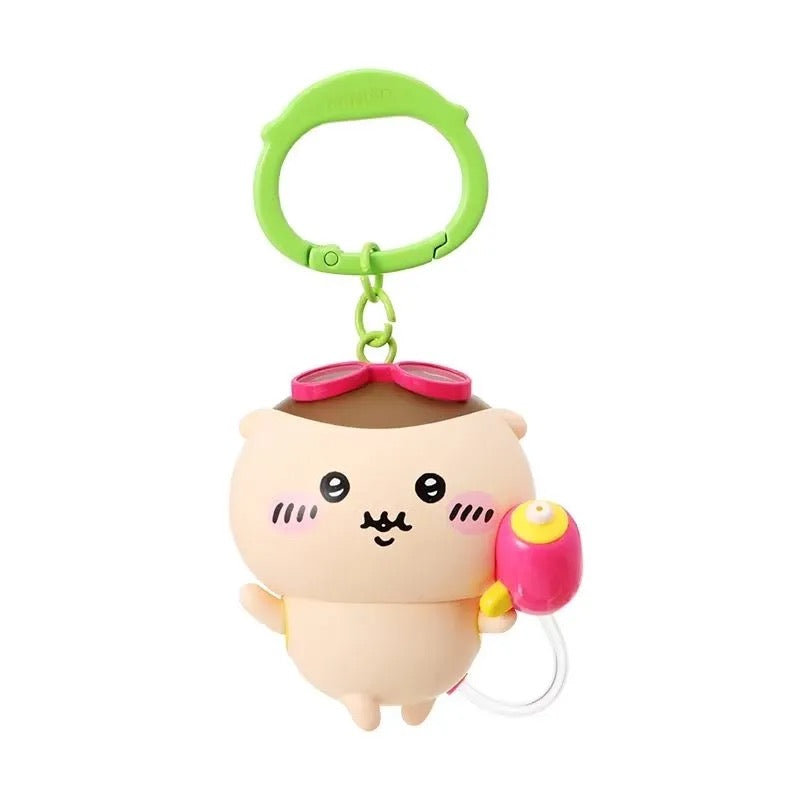 MINISO OFFICIAL| Chiikawa Usagi Momonga Hachiware Water Gun Keychain Pendant