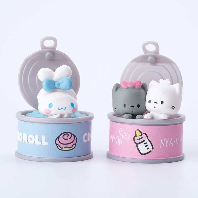 Sanrio Character Canned Blind Box – Hello Kitty, Cinnamoroll, Pochacco Collectible Toys