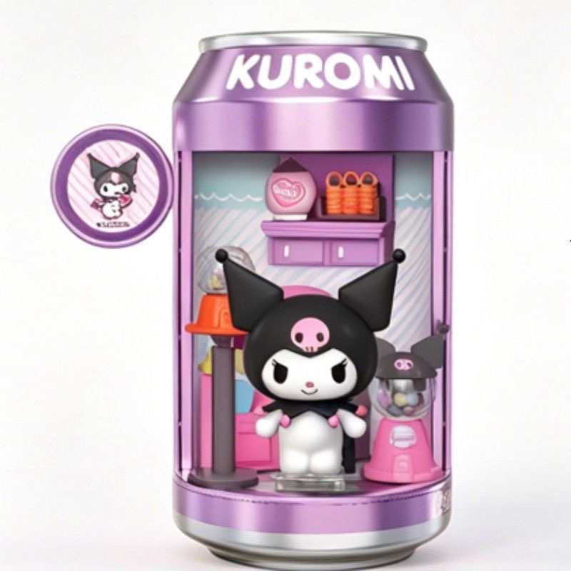 MINISO Official| Sanrio Family Mini Soda & Dessert Street Blind Box – Collectible Cute Toys