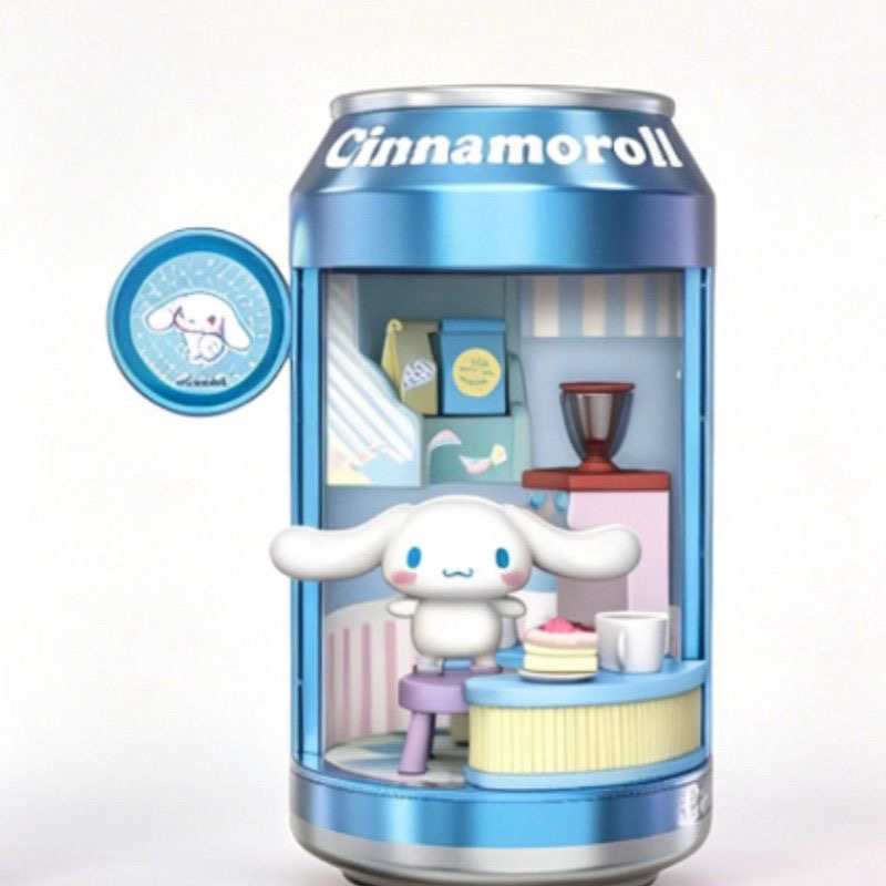 MINISO Official| Sanrio Family Mini Soda & Dessert Street Blind Box – Collectible Cute Toys