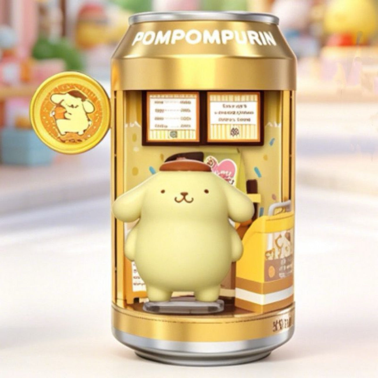 MINISO Official| Sanrio Family Mini Soda & Dessert Street Blind Box – Collectible Cute Toys