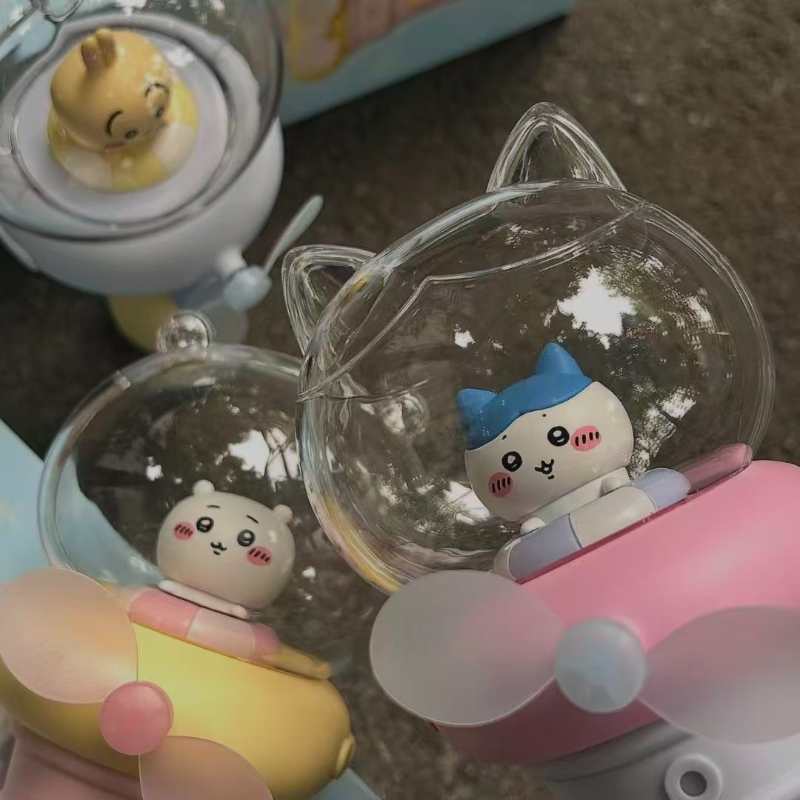 Chiikawa Mist Fan Blind Box - Cute Cartoon Collectible Handheld Fan Toy Gift