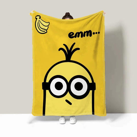 Cute Minion Furry Blanket for All Seasons | Soft & Cozy | Perfect for Kids & Adults