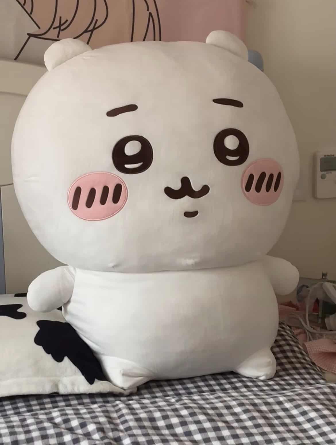 Peluche Chiikawa de 80 cm – Cojín suave de Hachiware y Usagi