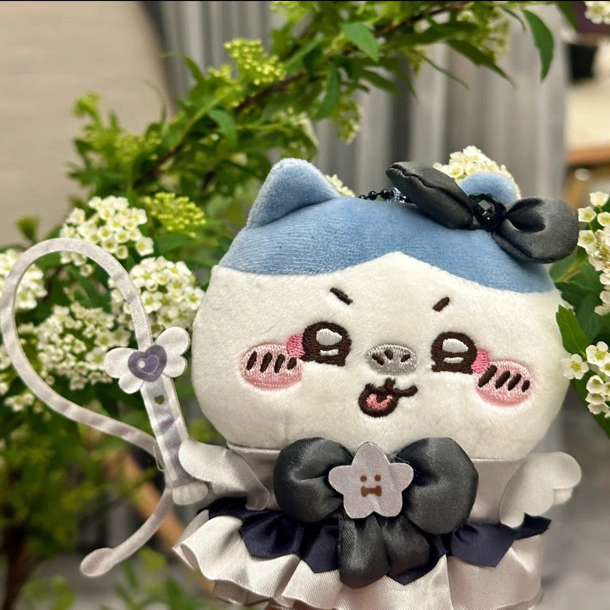 Chiikawa Black Magic Series Plush Bag Charm – Usagi & Hachiware Keychain Accessories