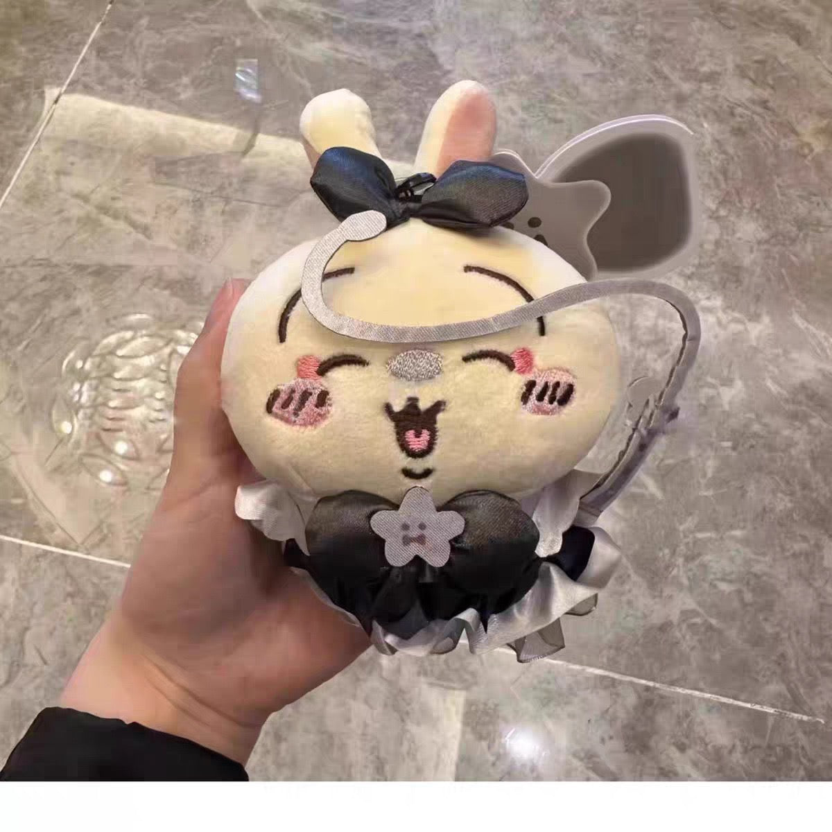 Chiikawa Black Magic Series Plush Bag Charm – Usagi & Hachiware Keychain Accessories