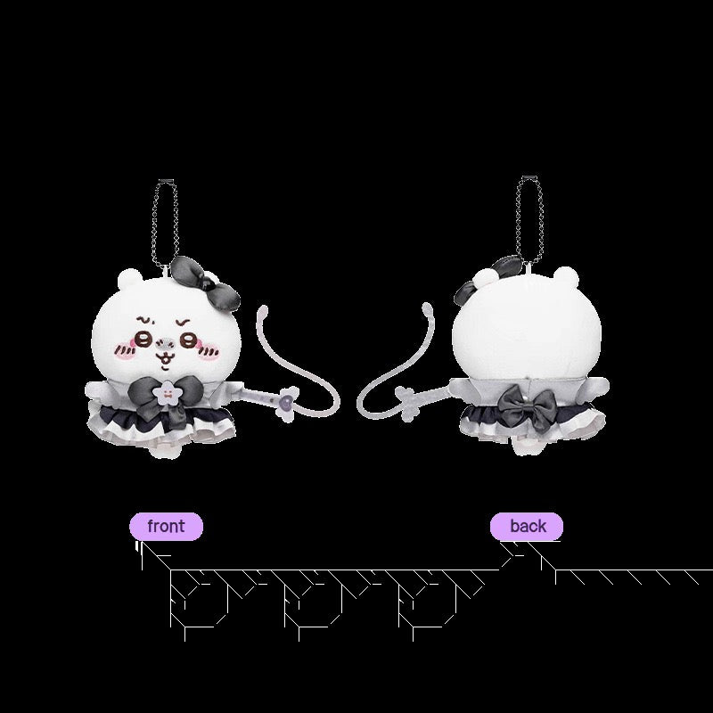 Chiikawa Black Magic Series Plush Bag Charm – Usagi & Hachiware Keychain Accessories
