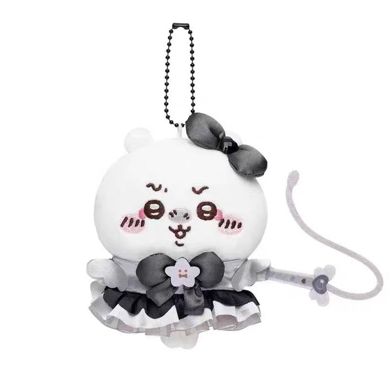 Chiikawa Black Magic Series Plush Bag Charm – Usagi & Hachiware Keychain Accessories