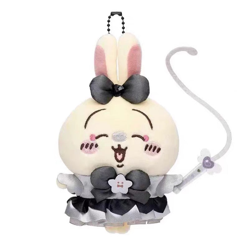 Chiikawa Black Magic Series Plush Bag Charm – Usagi & Hachiware Keychain Accessories