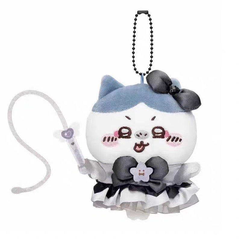 Chiikawa Black Magic Series Plush Bag Charm – Usagi & Hachiware Keychain Accessories