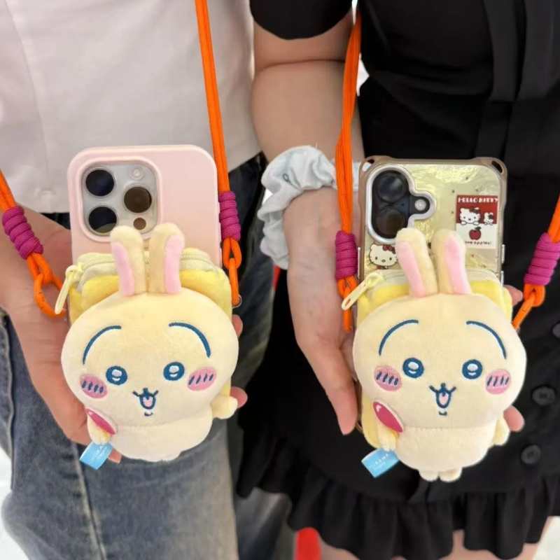 New Chiikawa Usagi Phone Holder Clip – Large Capacity, Portable Stand, Cute Gift for Best Friends