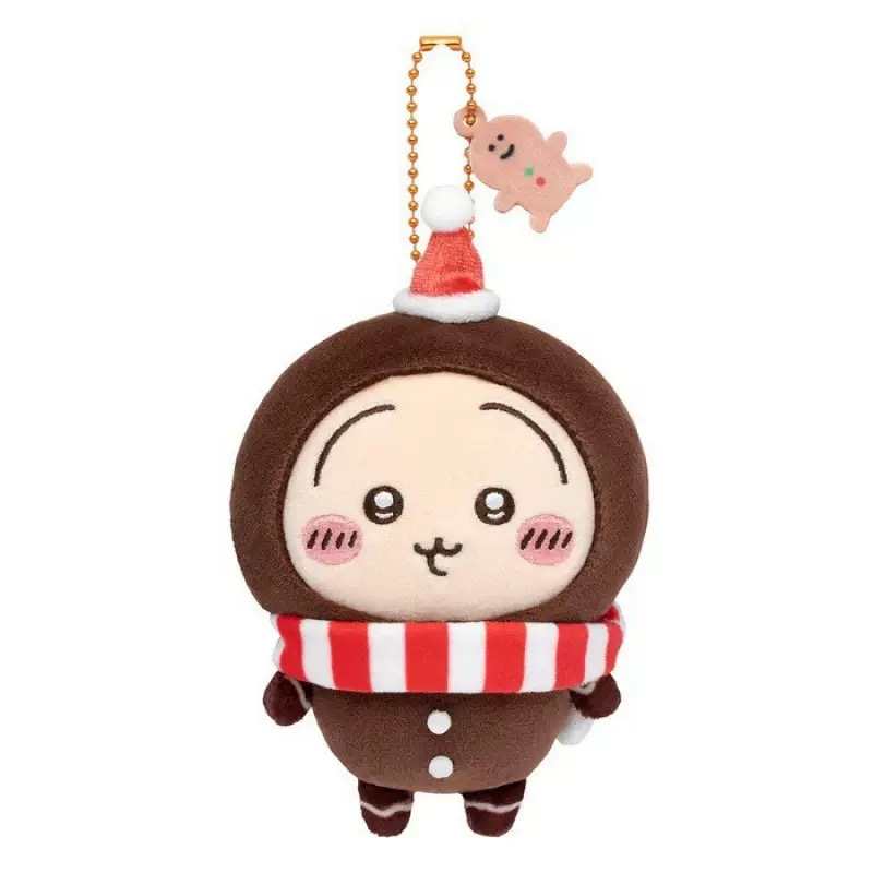 Chiikawa Christmas Limited Plush Keychain- Gingerbread Usagi,Hachiware & Chiikawa