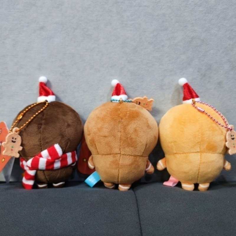 Chiikawa Christmas Limited Plush Keychain- Gingerbread Usagi,Hachiware & Chiikawa