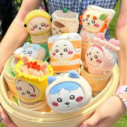 Hong Kong Limited Edition Chiikawa Usagi & Hachiware Plush Keychain Toy – Cute Gift Souvenir