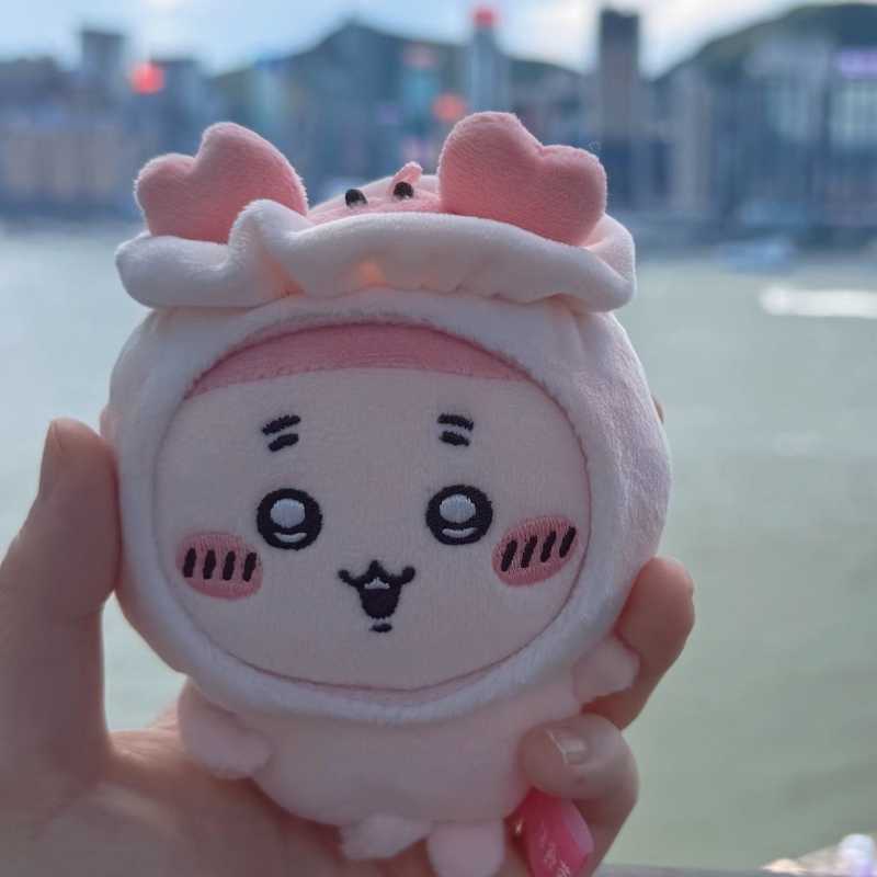 Hong Kong Limited Edition Chiikawa Usagi & Hachiware Plush Keychain Toy – Cute Gift Souvenir