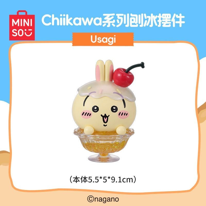 MINISO Official | Chiikawa Summer Shaved Ice Usagi Desk Ornament – Official Collectible