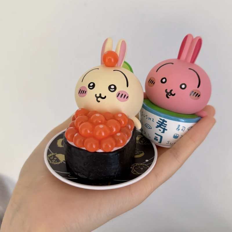 Chiikawa Sushi Series Blind Box – Kawaii Usagi & Chiikawa Figurine Desk Decor Anime Collectible