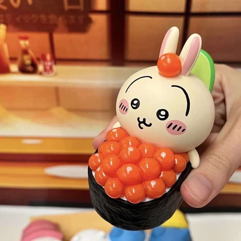 Chiikawa Sushi Series Blind Box – Kawaii Usagi & Chiikawa Figurine Desk Decor Anime Collectible