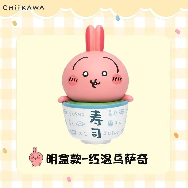 Chiikawa Sushi Series Blind Box – Kawaii Usagi & Chiikawa Figurine Desk Decor Anime Collectible
