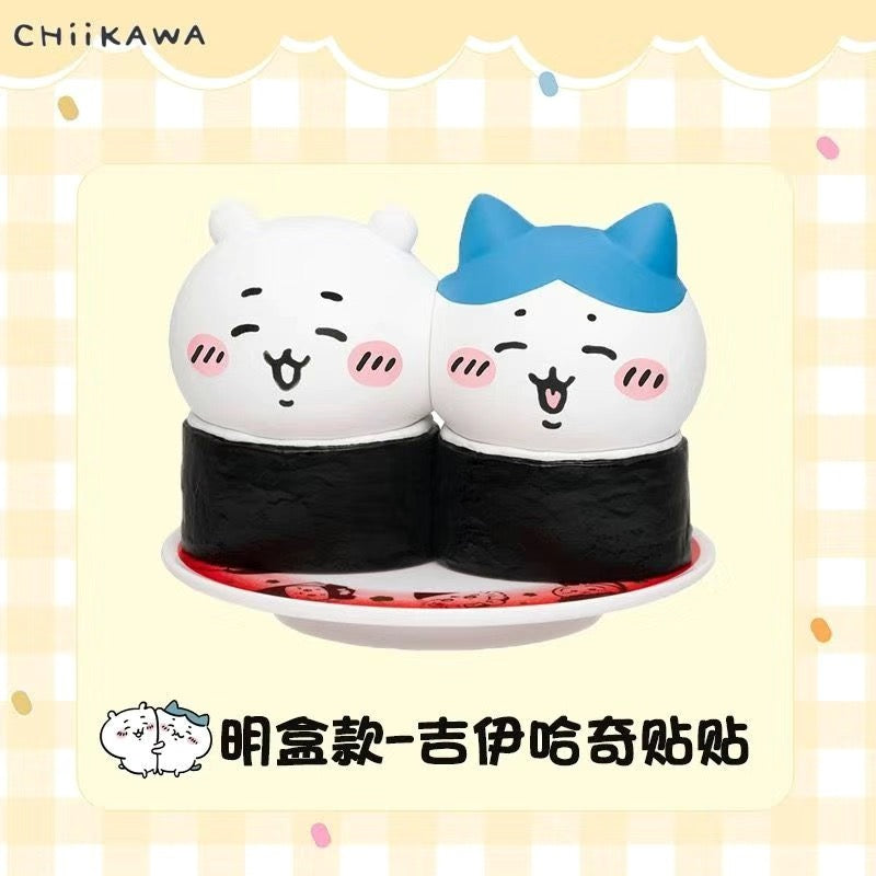 Chiikawa Sushi Series Blind Box – Kawaii Usagi & Chiikawa Figurine Desk Decor Anime Collectible