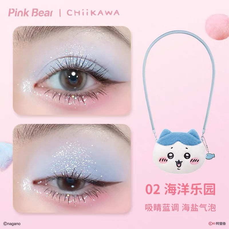 Chiikawa x Pinkbear Collaboration Make-up Set Box -Lip Gloss/Lip Mud/Eyeshadow Palette/Blush