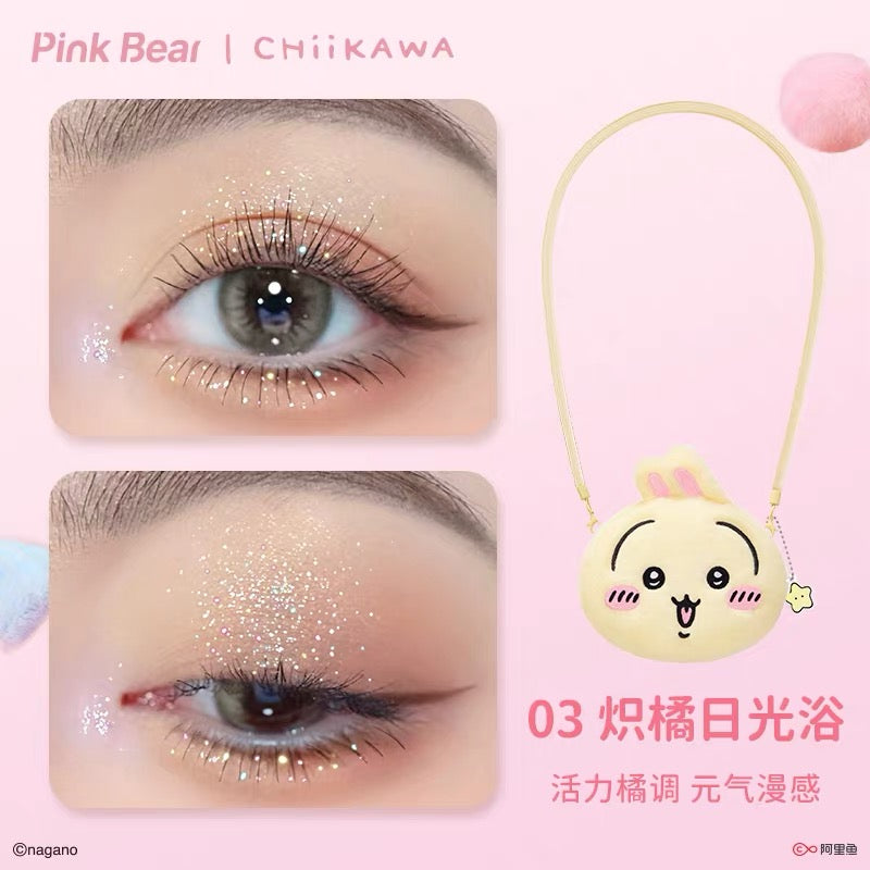 Chiikawa x Pinkbear Collaboration Make-up Set Box -Lip Gloss/Lip Mud/Eyeshadow Palette/Blush