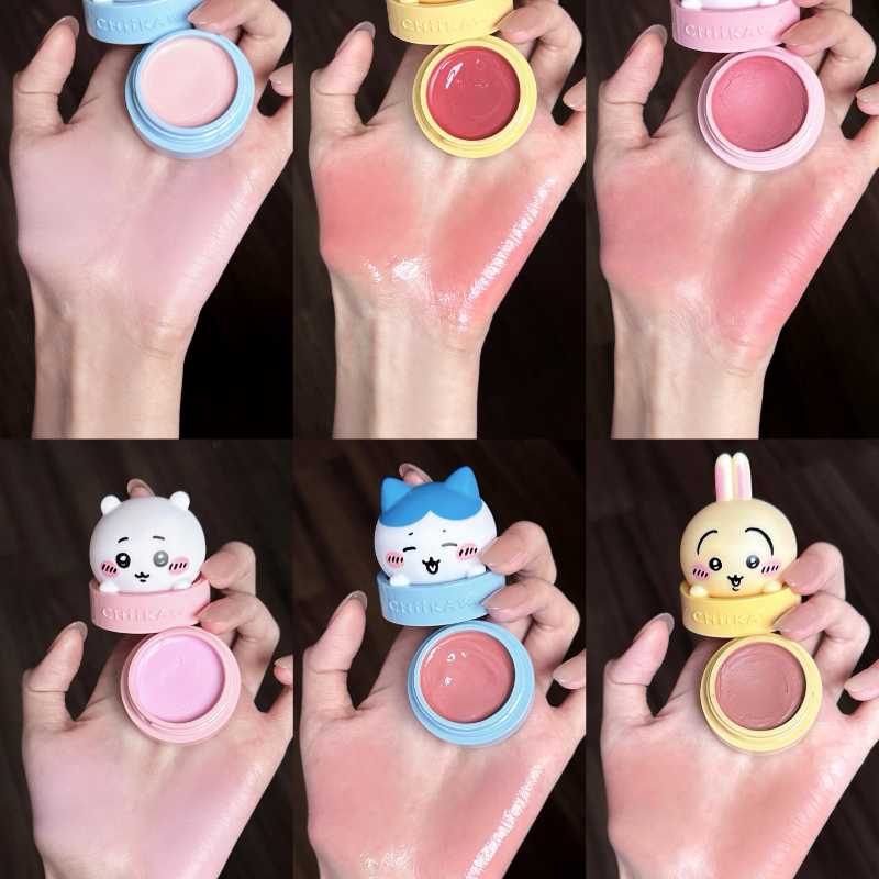 Chiikawa x Pinkbear Collaboration Make-up Set Box -Lip Gloss/Lip Mud/Eyeshadow Palette/Blush