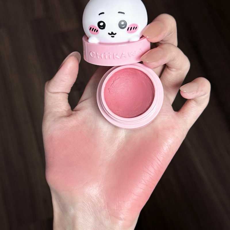 Chiikawa x Pinkbear Collaboration Make-up Set Box -Lip Gloss/Lip Mud/Eyeshadow Palette/Blush