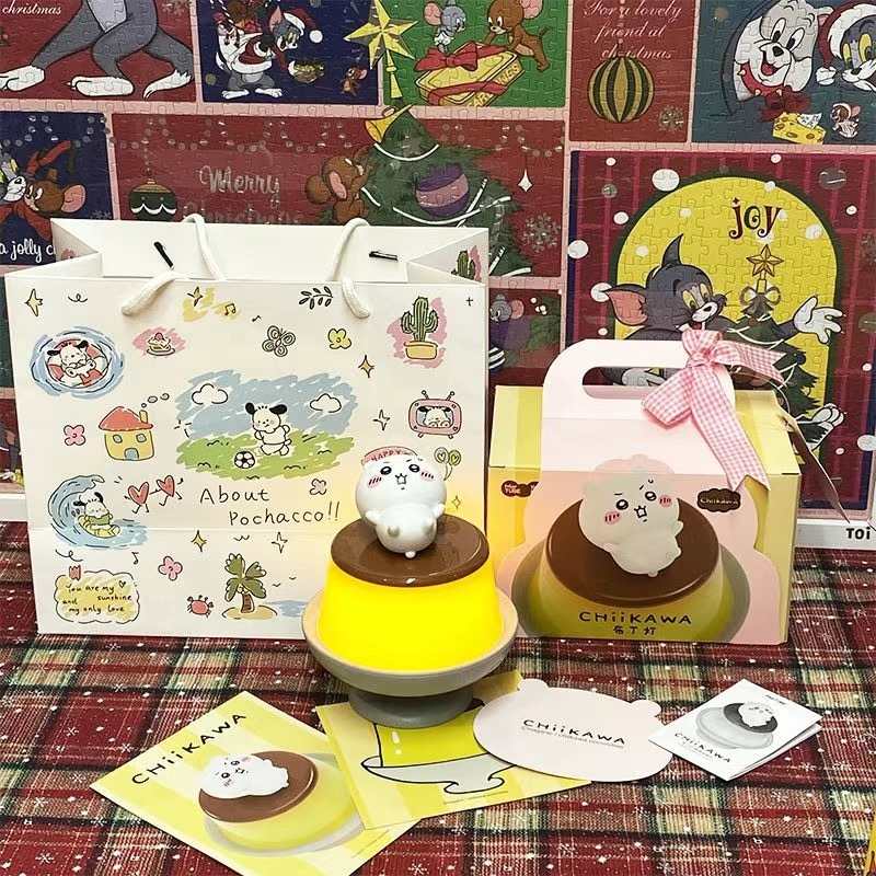 Chiikawa Pudding Scene Lamp Night Light - Perfect Gift for Girlfriend, Female Friends, and Birthday Celebrations