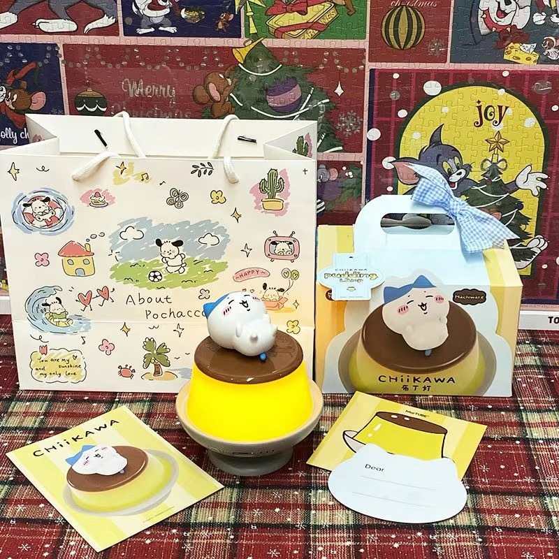Chiikawa Pudding Scene Lamp Night Light - Perfect Gift for Girlfriend, Female Friends, and Birthday Celebrations