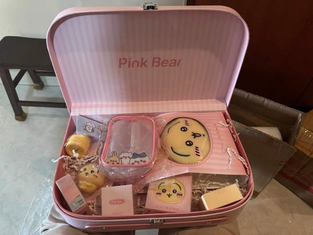 【New Arrival】PinkBear X CHIIKAWA Official Collaboration Make-up Gift Box | Limited Edition
