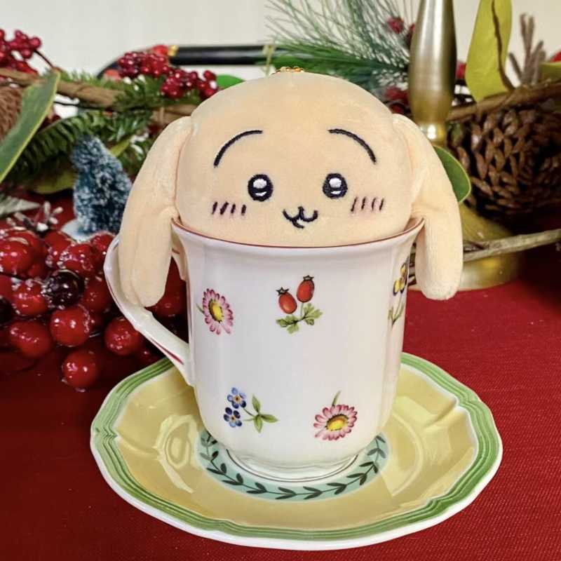 Japan Original Drop-Ear Usagi Plush Keychain – Cute Hanging Doll