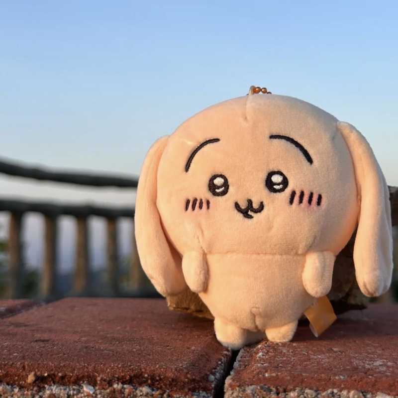 Japan Original Drop-Ear Usagi Plush Keychain – Cute Hanging Doll