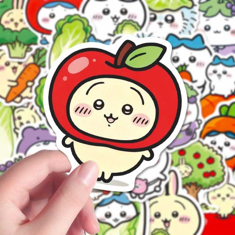 144pcs Cute Vagetable Fruit chiikawa usagi hachiware stickers