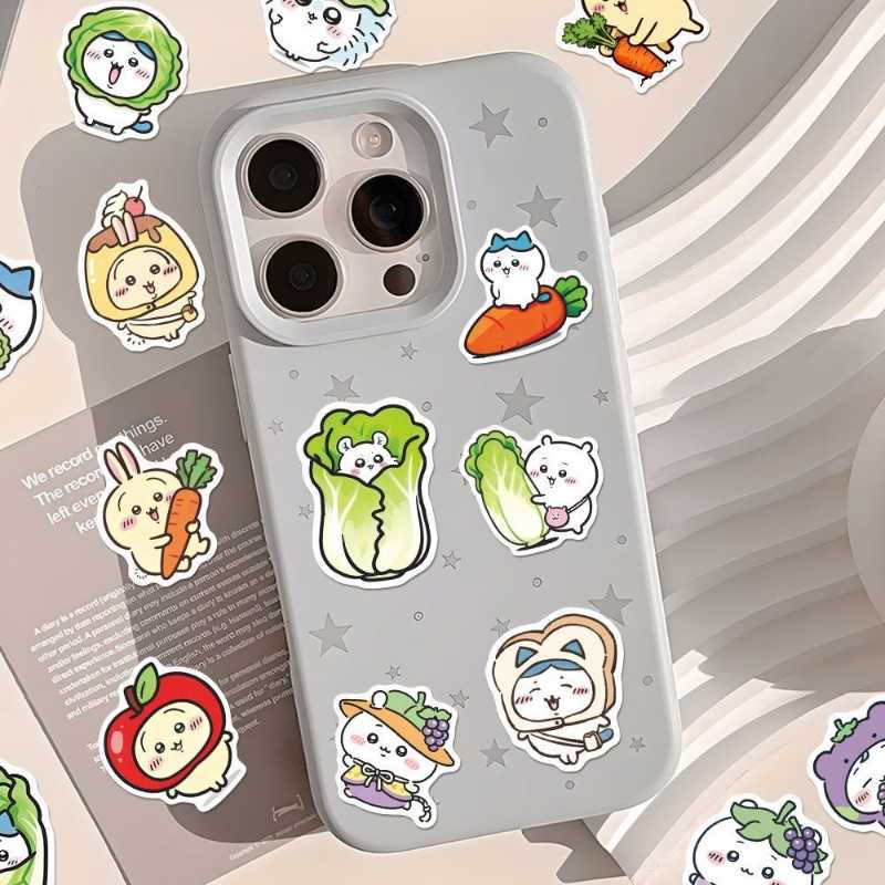 144pcs Cute Vagetable Fruit chiikawa usagi hachiware stickers