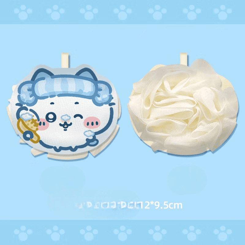 Chiikawa Usagi Hachiware Bath Sponge (Free Shipping Over $18)