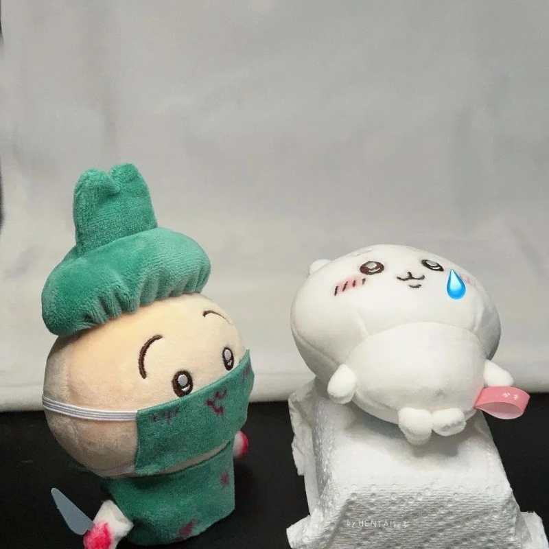 Chiikawa Usagi Plush Doctor Keychain Charm Toy – Cute Chiikawa Usagi & Hachiware Gift for Girls