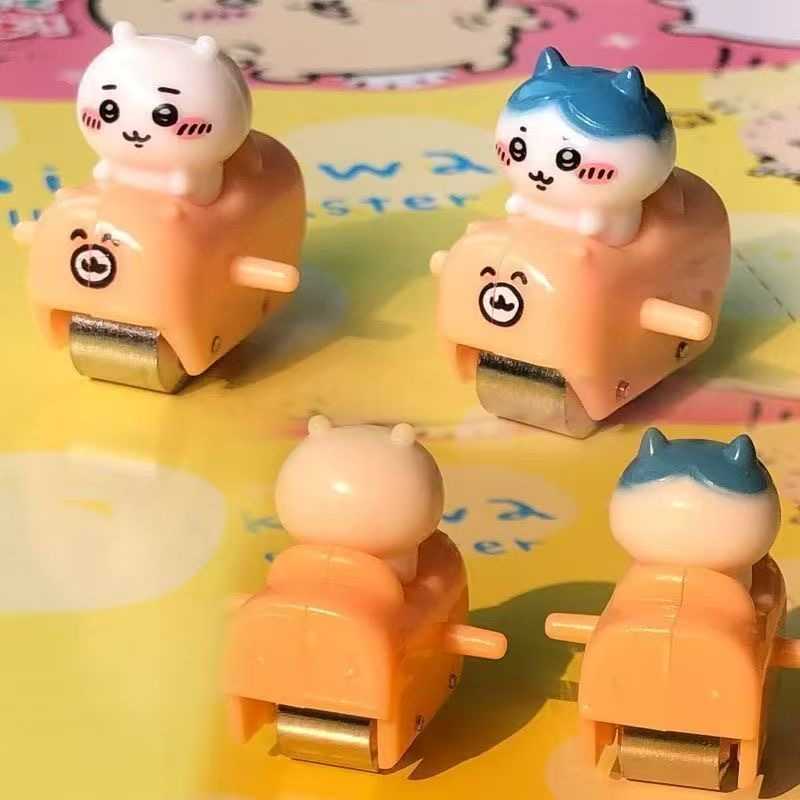 Chiikawa Usagi & Hachiware Mini Car Track Playset | Cute Rotating Slide Ramp Inertia Toy
